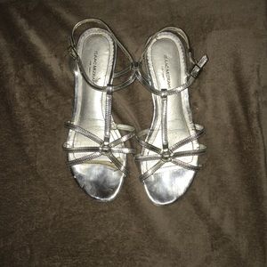 Silver sandals